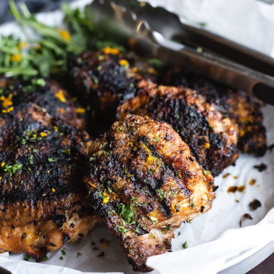 Greek Grilled Chicken Thighs