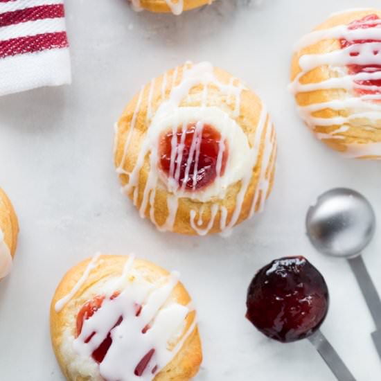 Easy Cherry Cheese Danish