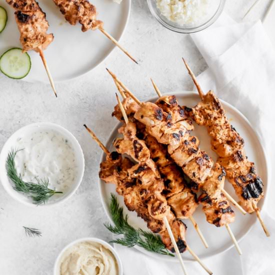 Smoky Yogurt Chicken Kebabs