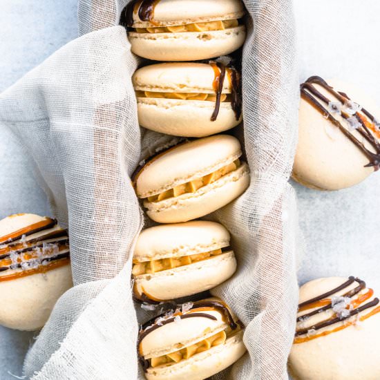 Salted Caramel Macarons