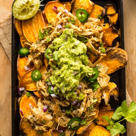 Sweet Potato Nachos Chicken Carnitas