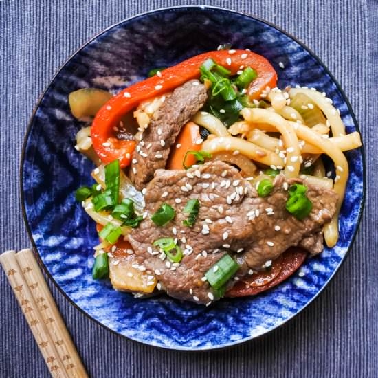 Wok Fried Beef Noodles