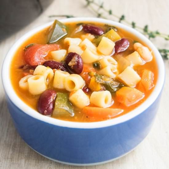 Slow Cooker Minestrone Soup