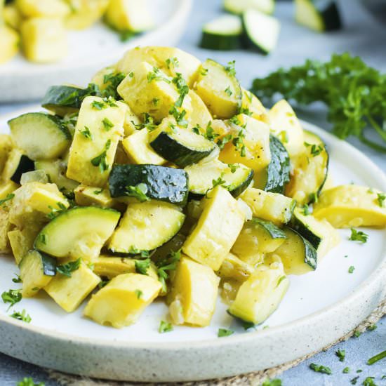 Sauteed Zucchini and Squash