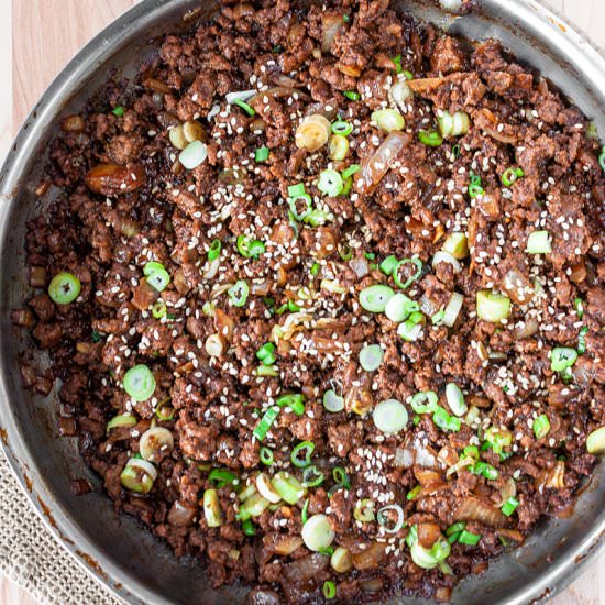 Chinese ground beef meat sauce
