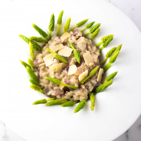 Wild Asparagus Risotto