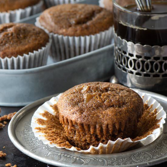 Sticky Gingerbread Cupcakes