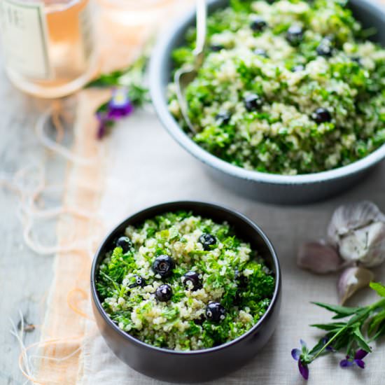 blueberry quinoa tabbouleh