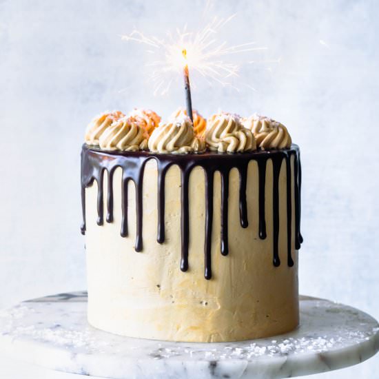 Salted Caramel Stout Cake