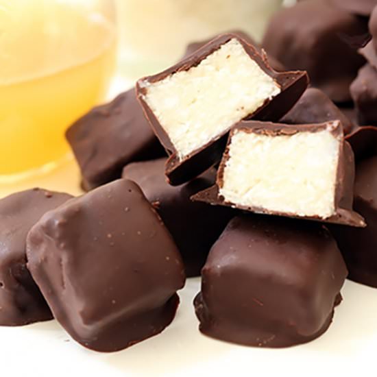Dark Chocolate Coconut Bites