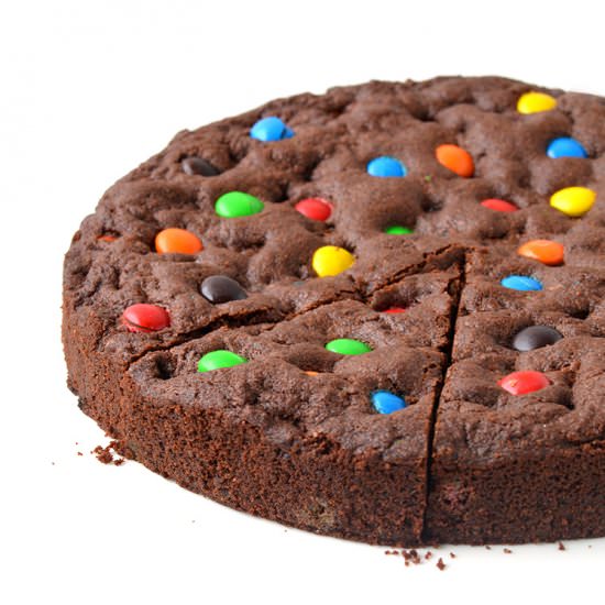 M&M Chocolate Cookie Cake