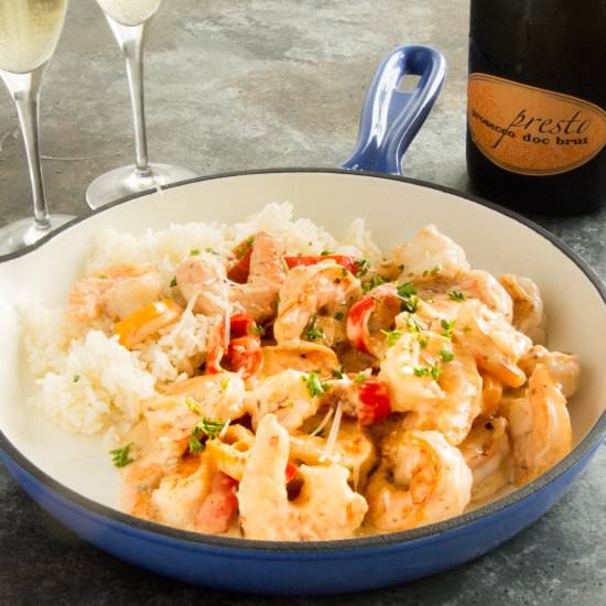 Creamy Shrimp Alfredo