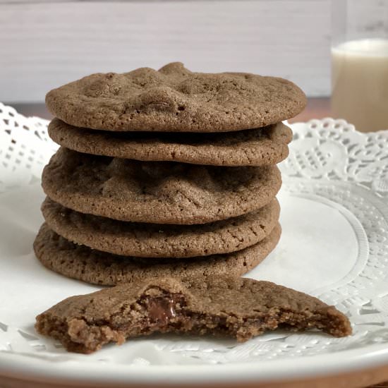 Chewy Mint Chocolate Chip Cookies