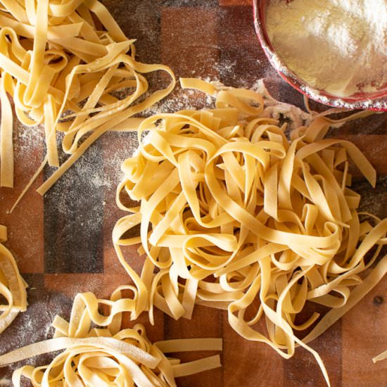Homemade egg pasta-step by step