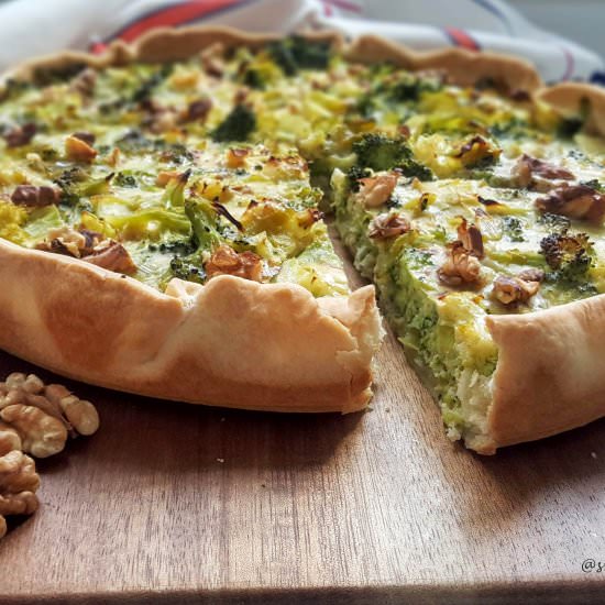 Broccoli & Roquefort quiche