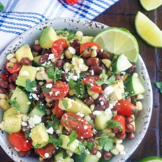 Avocado & Black Bean Salad