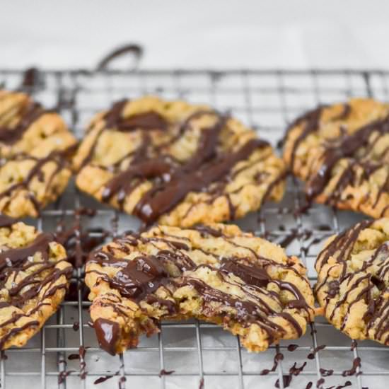 Chocolate coconut oatmeal cookies