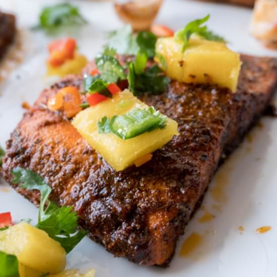 Salmon with Mango Salsa