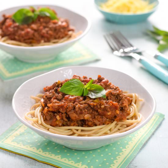 Slow Cooker Hidden Veg Bolognese