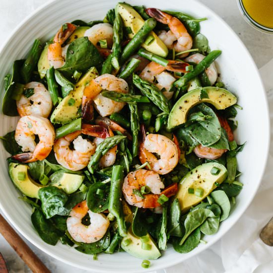 Shrimp, Asparagus and Avocado Salad