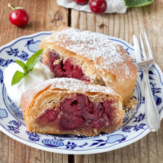 cherry strudel