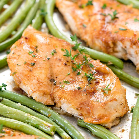 Sheet Pan Garlic Butter Chicken