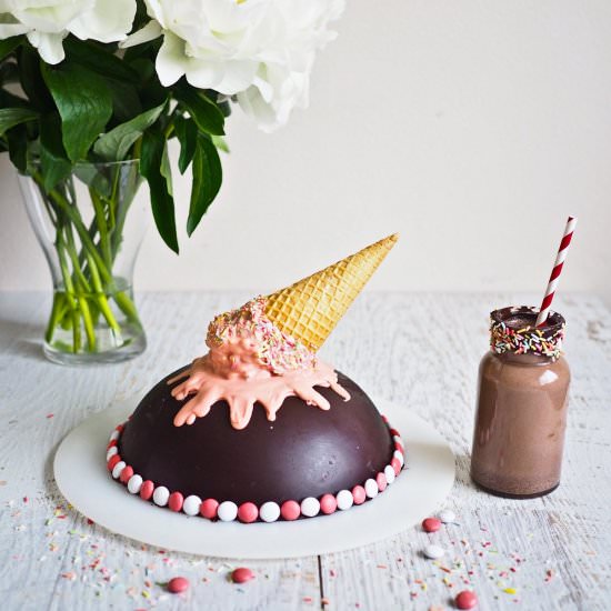 A Chocolate Smash Cake