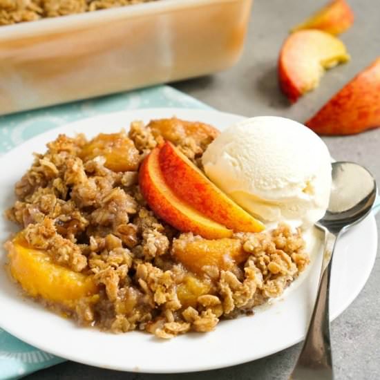 Peach Oatmeal Crisp