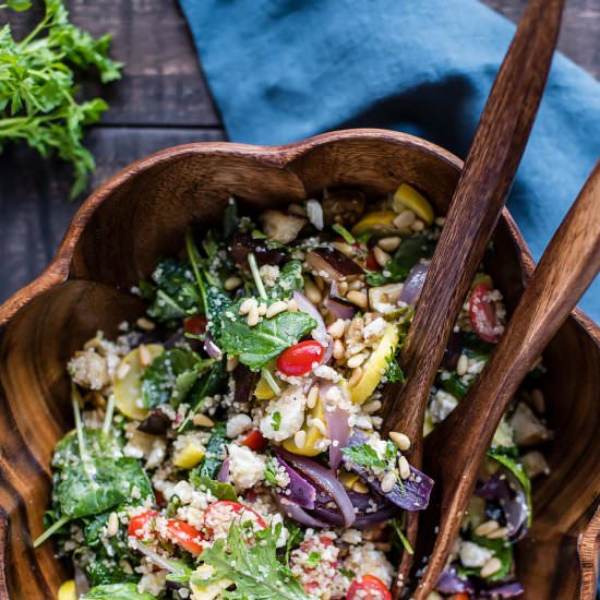 Roasted Summer Veggie Quinoa Salad