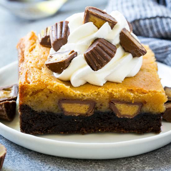 PB Chocolate Gooey Butter Cake