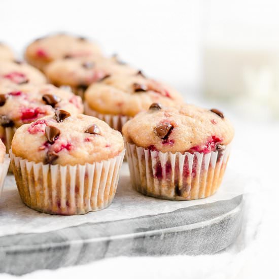 Raspberry Chocolate Chip Muffins