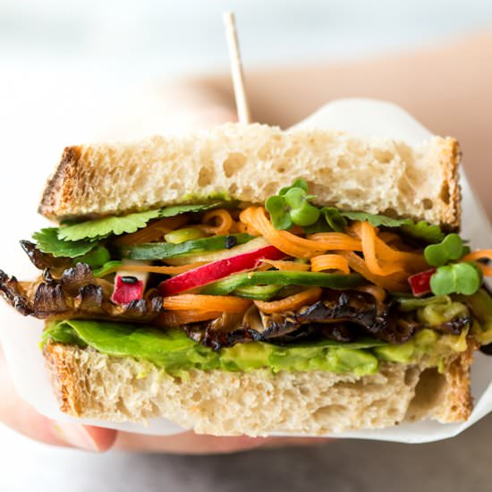 Asian mushroom sandwich