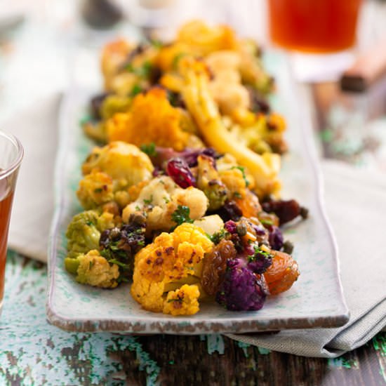 Roasted Cauliflower Agrodolce