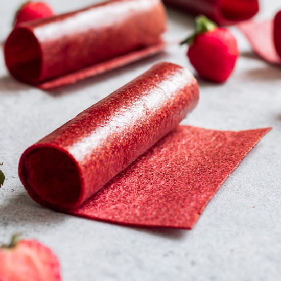 Strawberry fruit roll ups