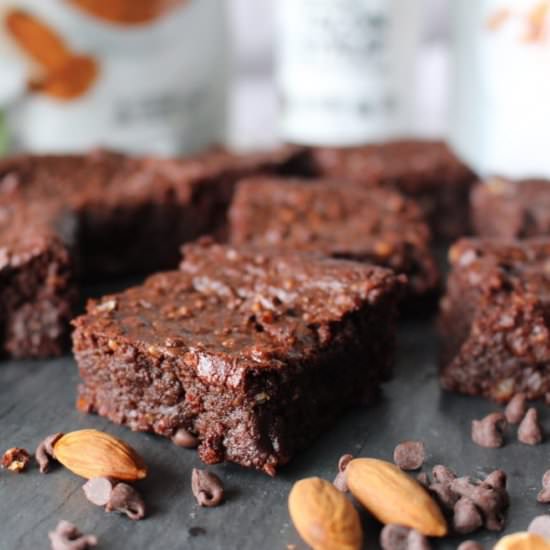 Vegan Gluten-Free Almond Brownies