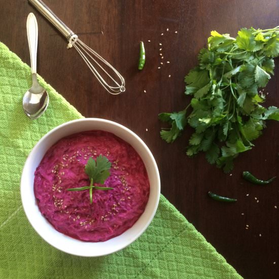 Beetroot Dip or Raita