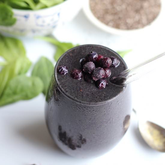 Blueberry banana smoothie