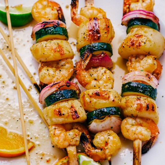 SHRIMP AND SCALLOP KABOBS