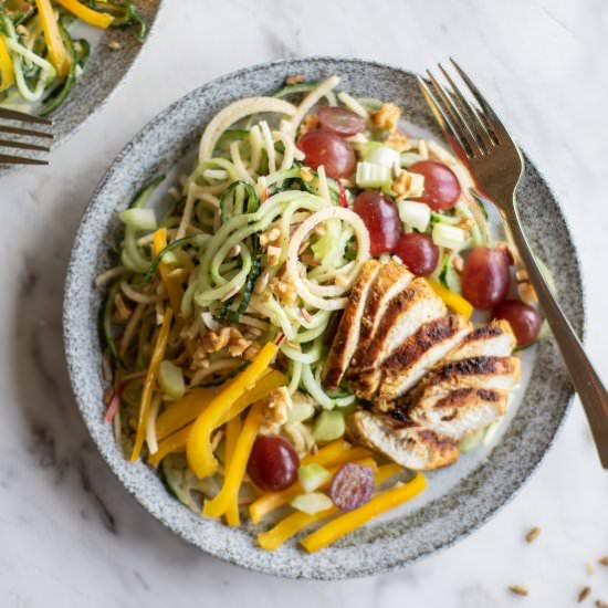 Spiralized Waldorf Salad