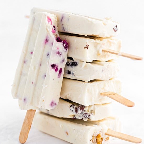 Frozen Yogurt Popsicles