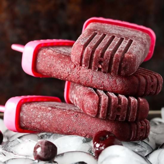 Cherry Vanilla Ice Pops