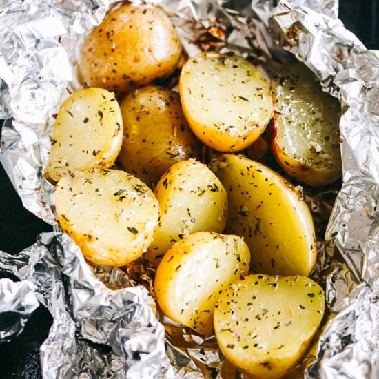 Grilled Potatoes in Foil