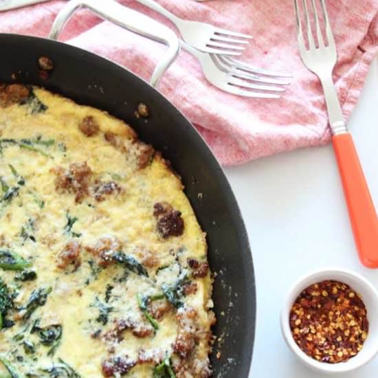 Sausage and Broccoli Rabe Frittata