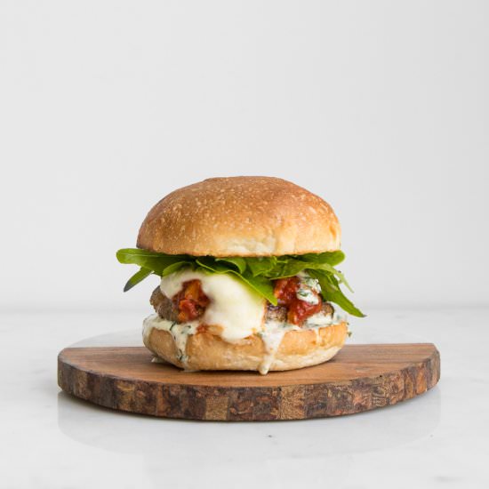 Parmigiana Pork Burgers