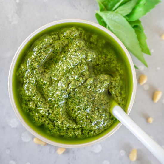 Homemade Basil Pesto