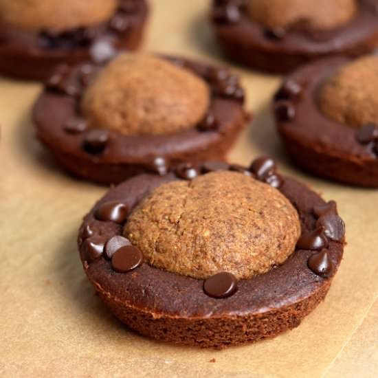 Double Chocolate Almond Brownies