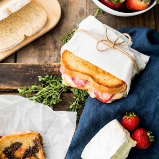 Strawberry Brie Grilled Cheese