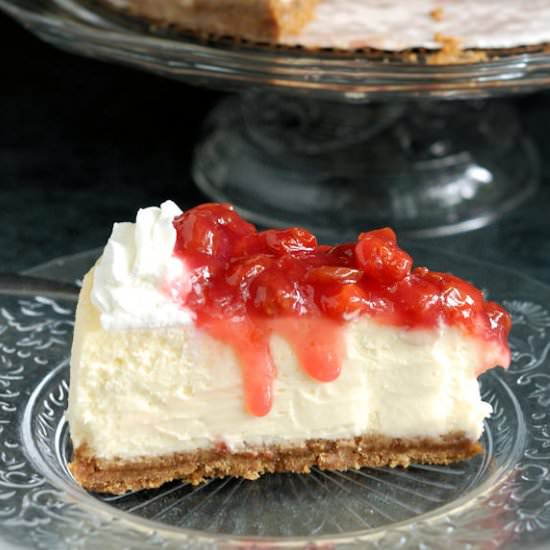 New York Cheesecake W/ Sour Cherries