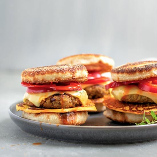 Vegan Breakfast Egg Sausage Muffins