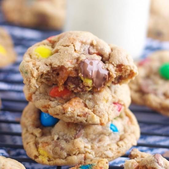 Butterfinger Monster Cookies